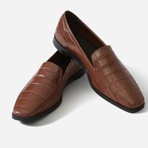 Everlane The 90s Loafer in Brown Croc Size 8.5